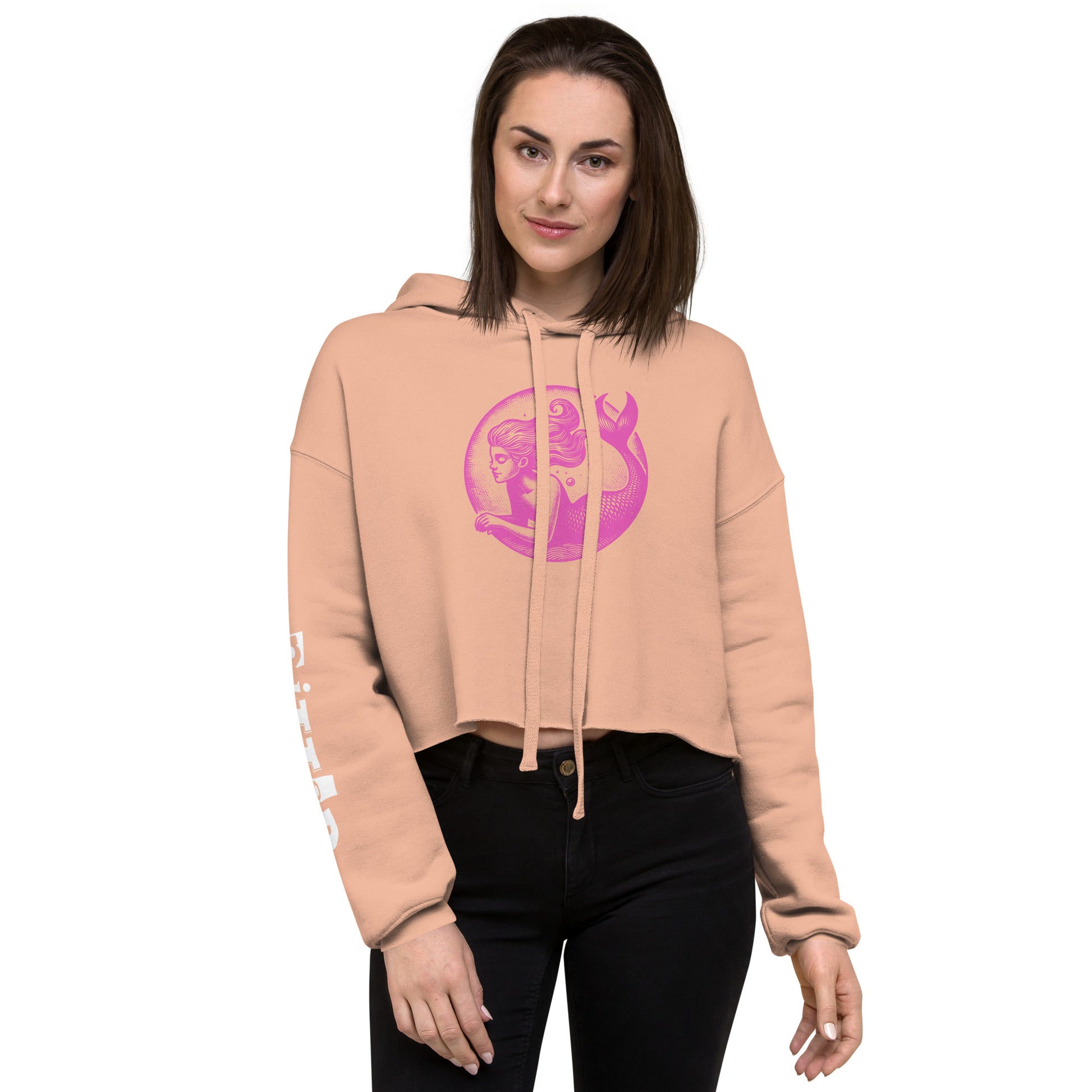 Underwater Dreaming Women's Crop Hoodie | PITTED Surf Apparel

