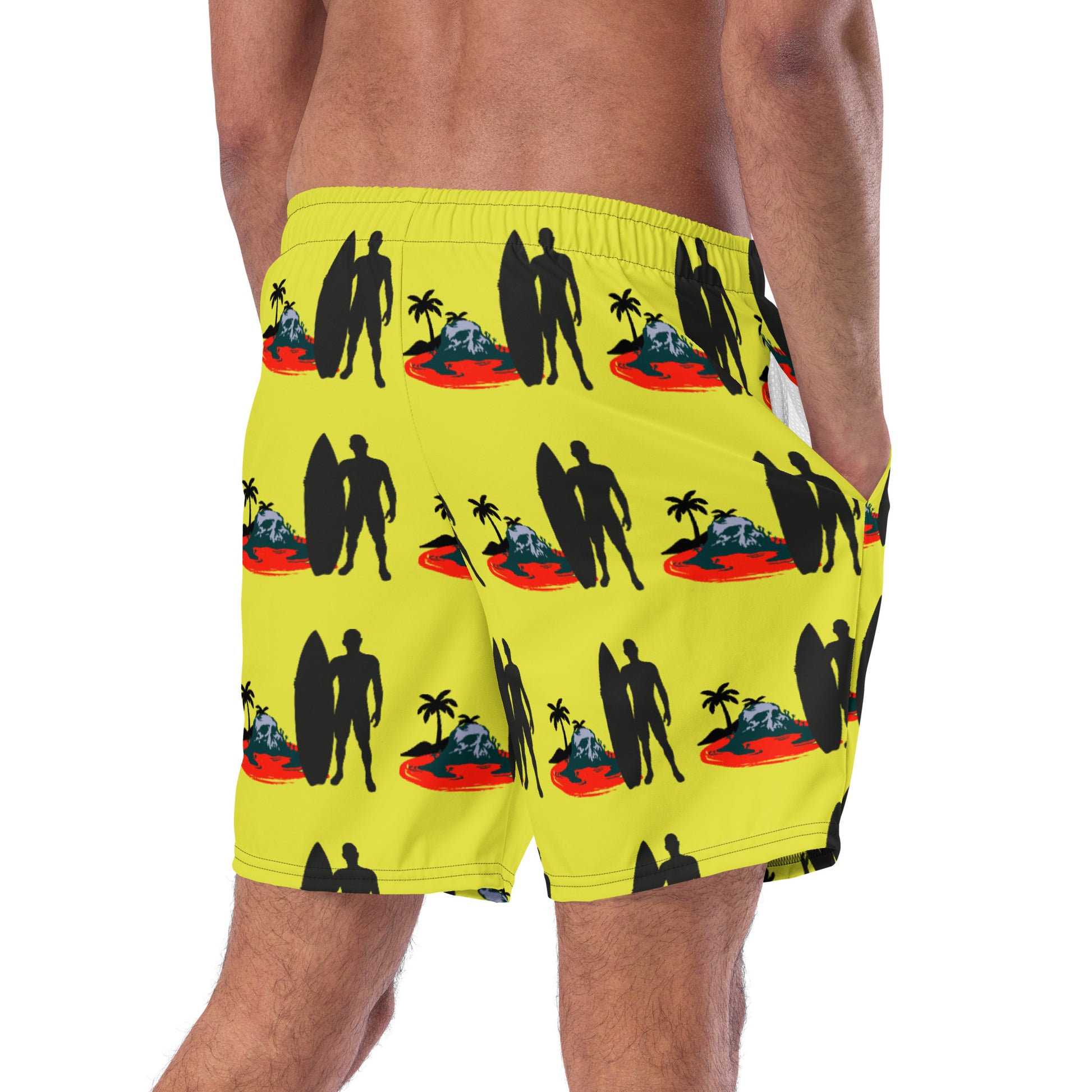 Conquer the Waves with PITTED: Skull Beach Surf Shorts