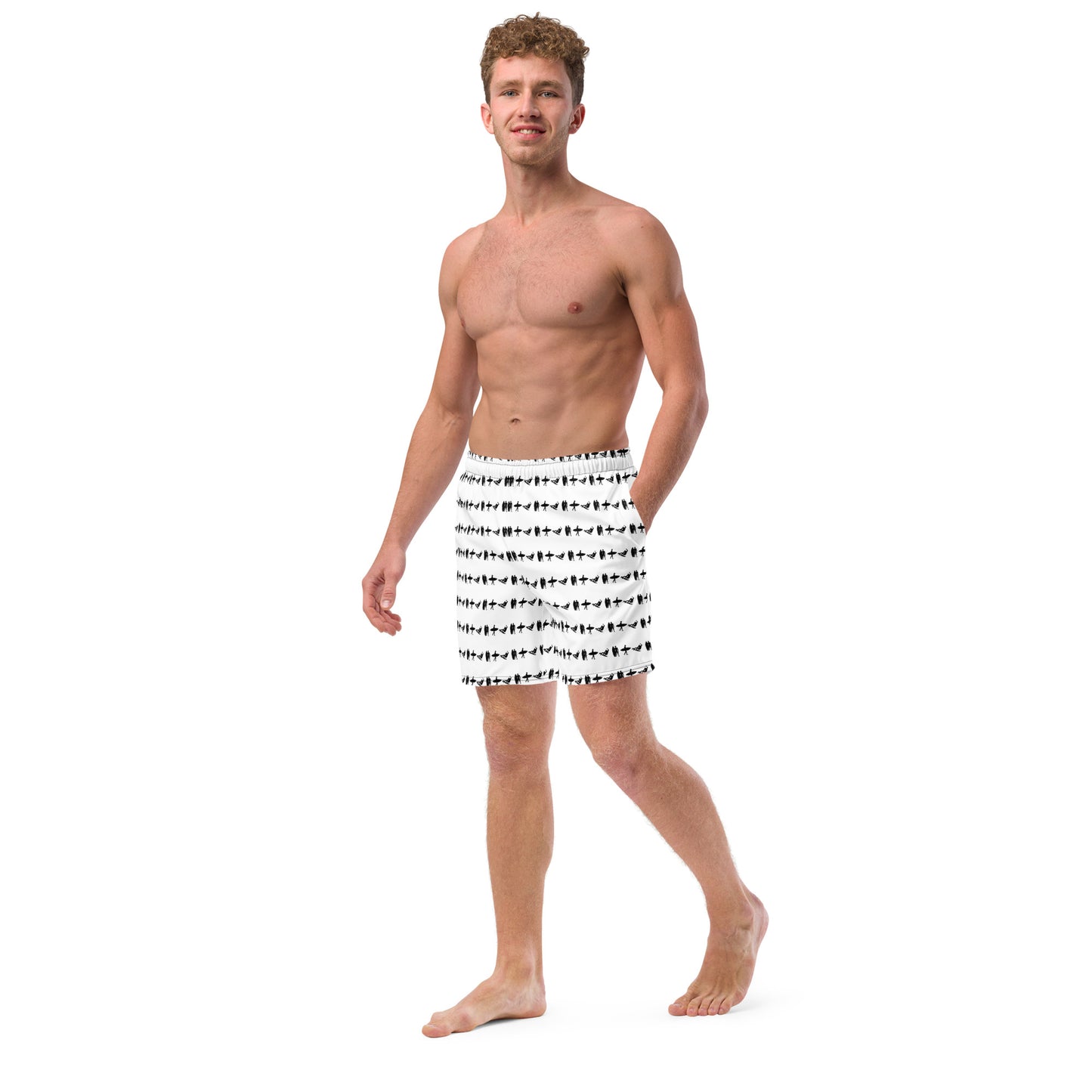 PITTED White Surf Trunks – Stylish Comfort for Every Wave