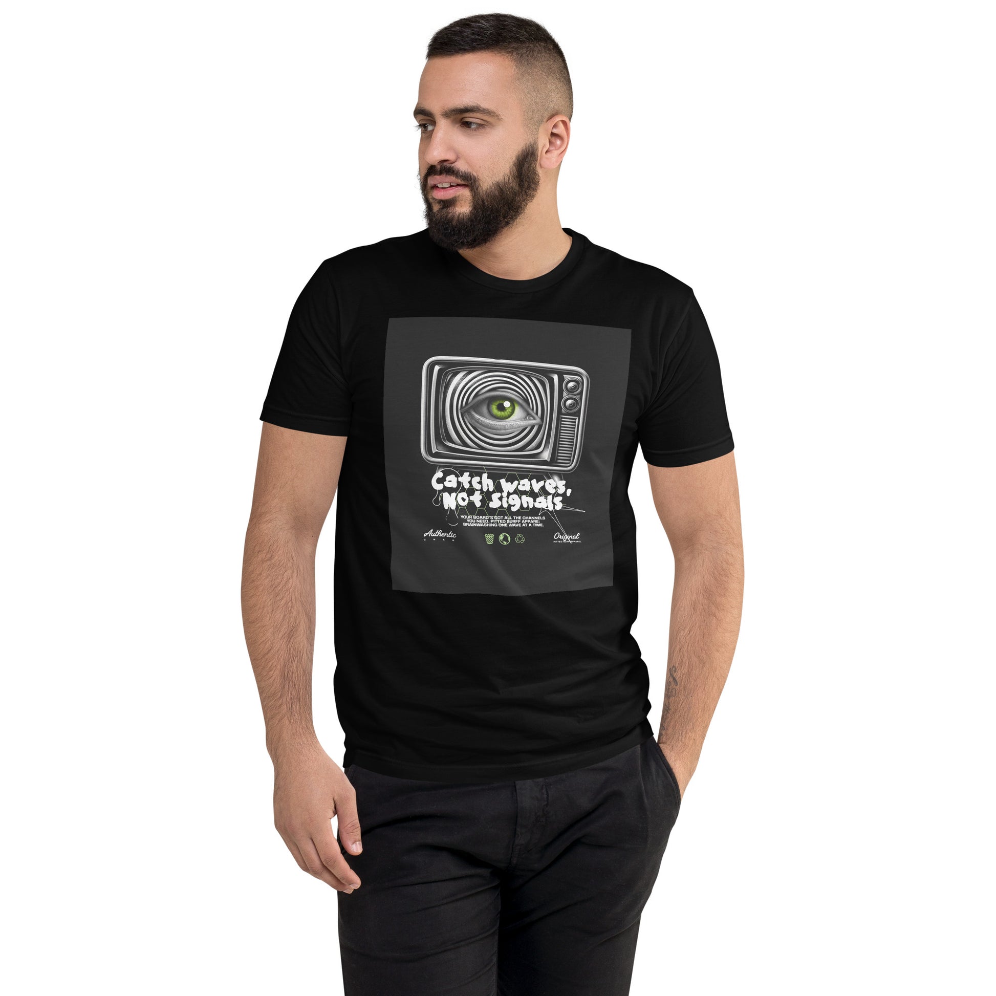Catch Waves Not Signals Tee – Surf Style with Ultimate Comfort