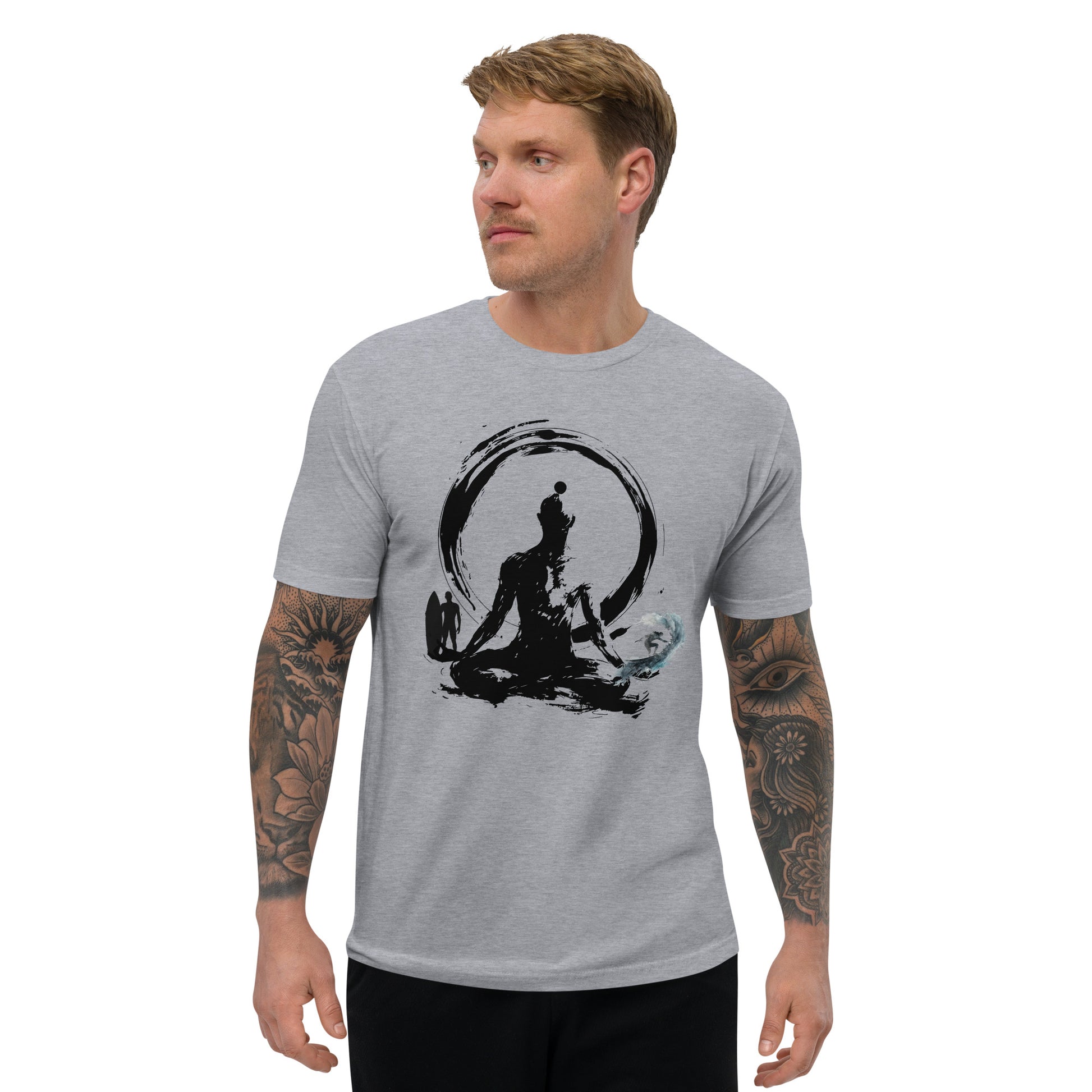 PITTED Surf Meditation Graphic T-Shirt - Zen & Style