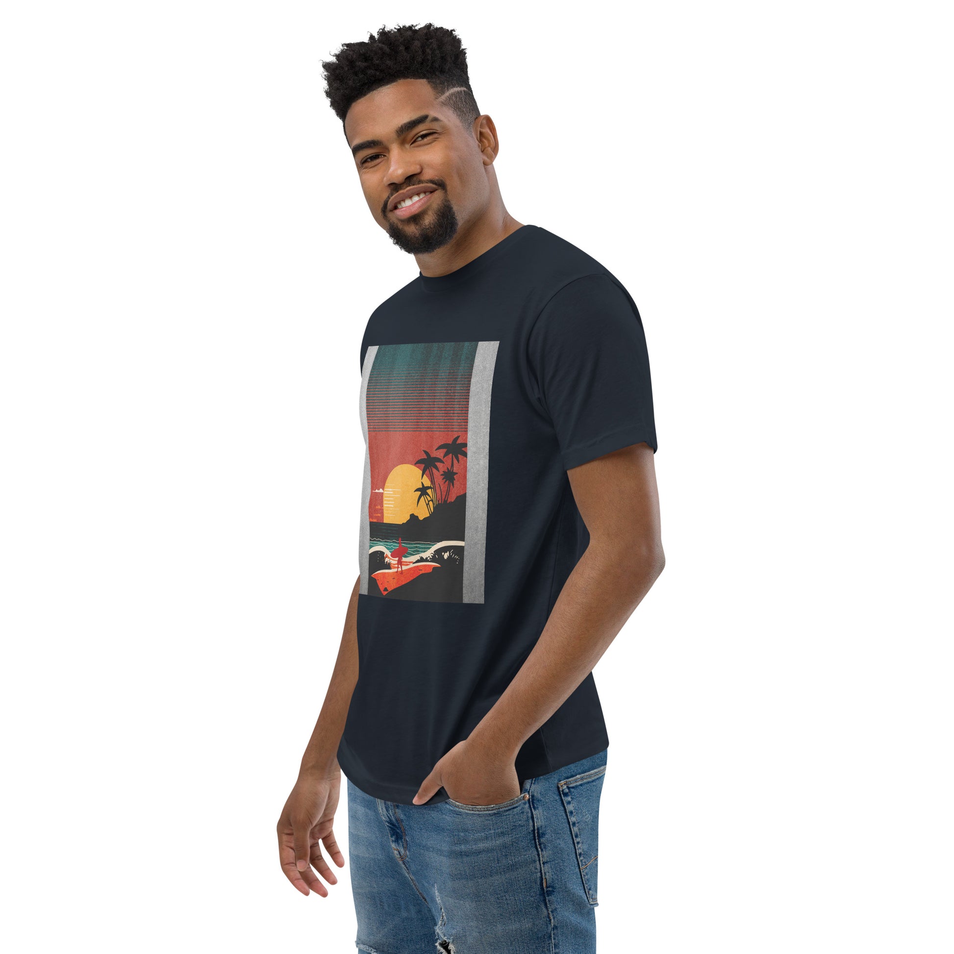 Ride the Last Wave with PITTED Men's Graphic T-shirt