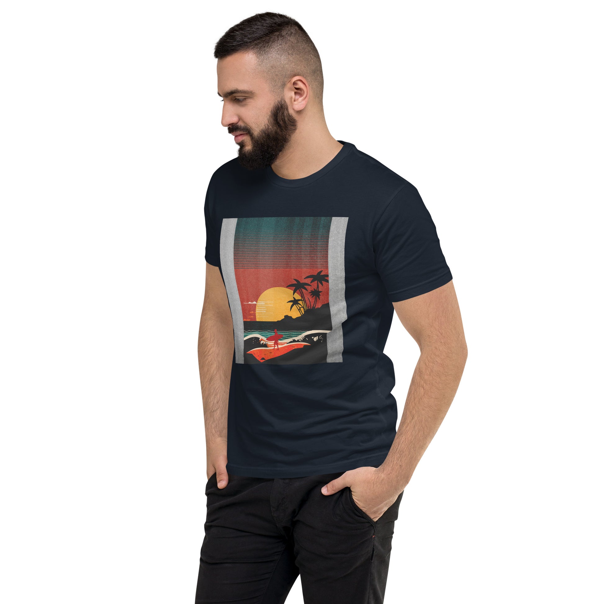 Ride the Last Wave with PITTED Men's Graphic T-shirt