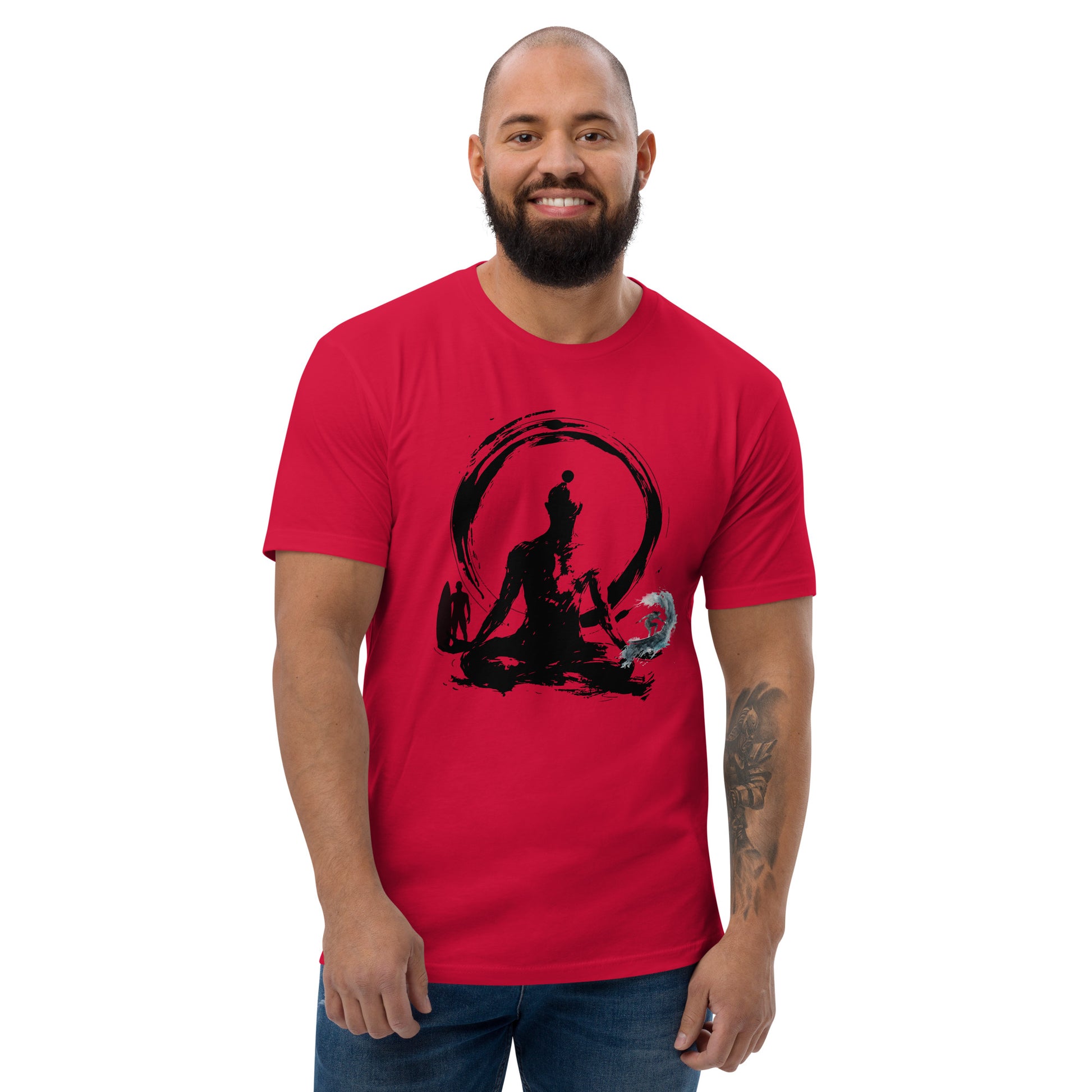 PITTED Surf Meditation Graphic T-Shirt - Zen & Style