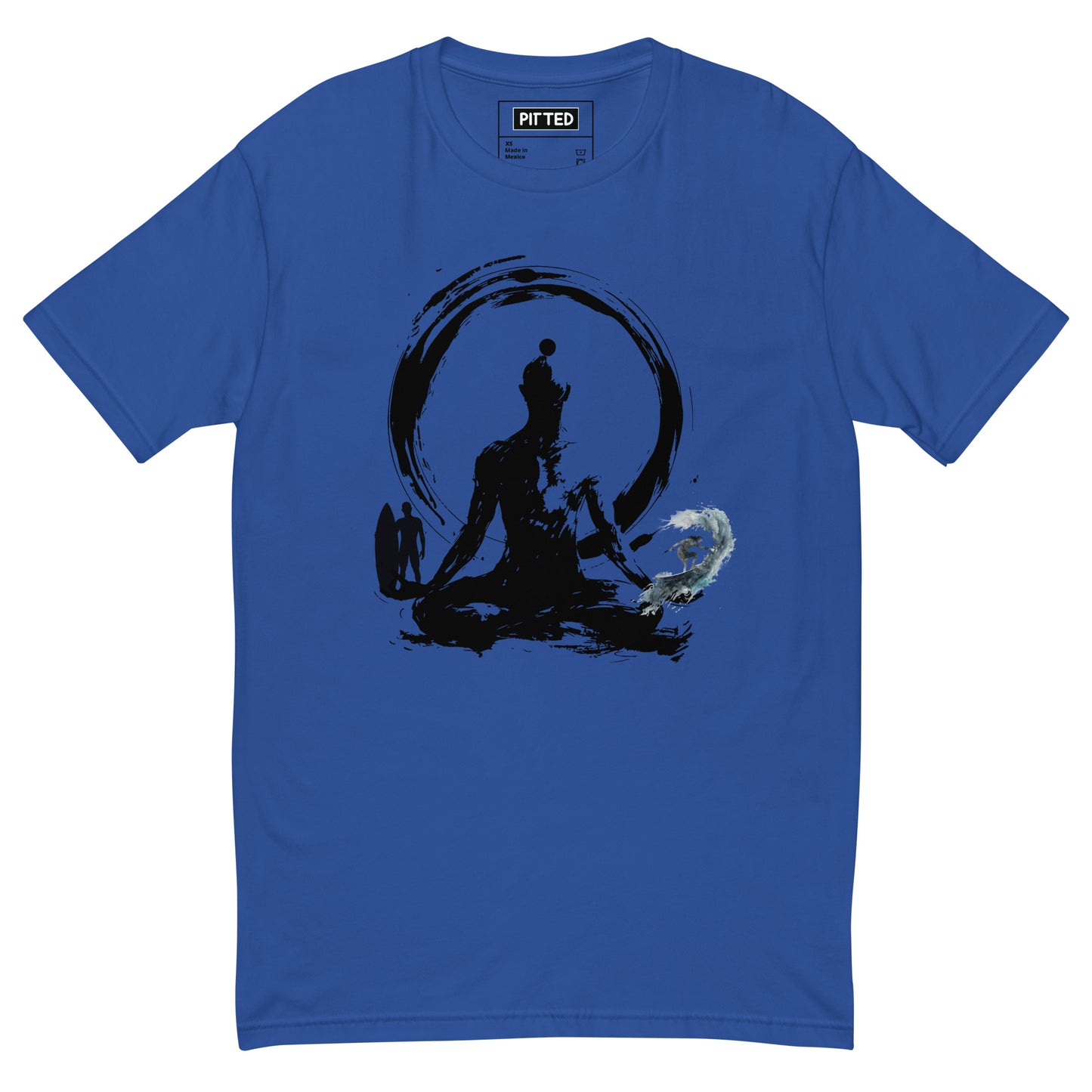 PITTED Surf Meditation Graphic T-Shirt - Zen & Style