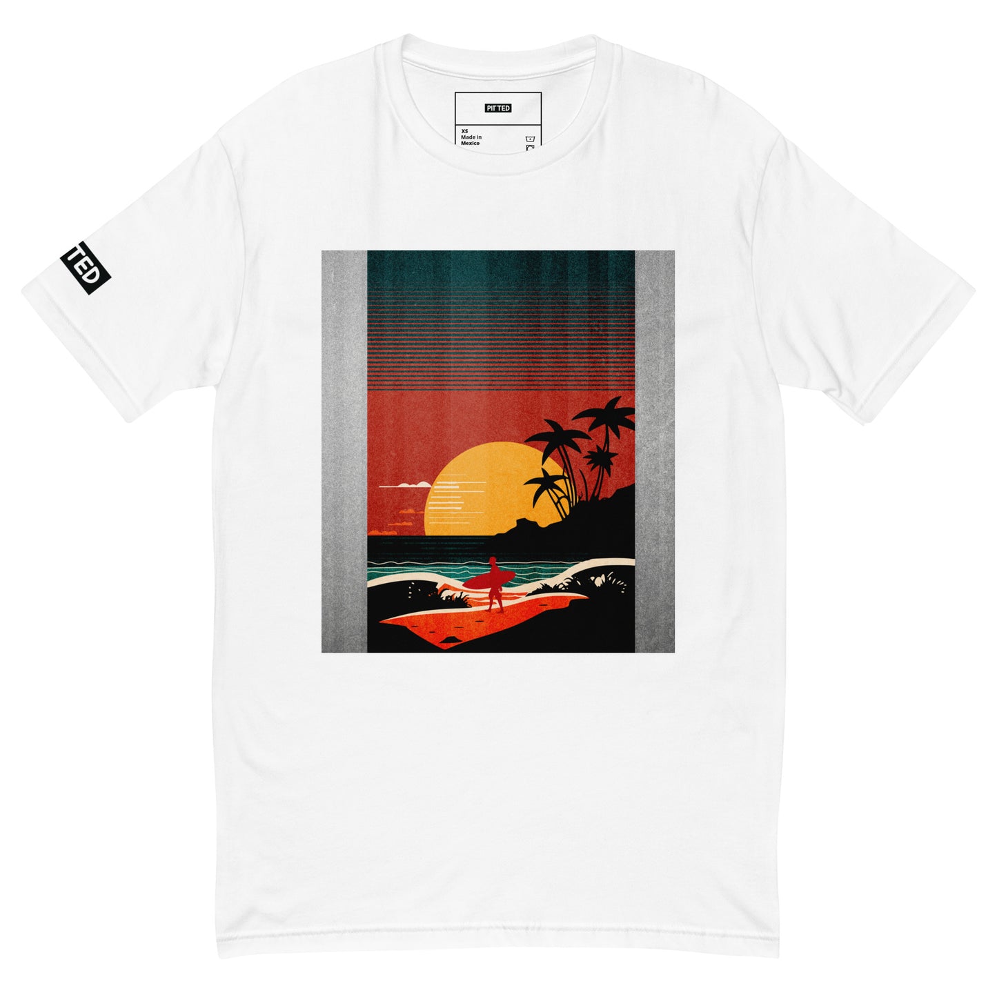 Ride the Last Wave with PITTED Men's Graphic T-shirt