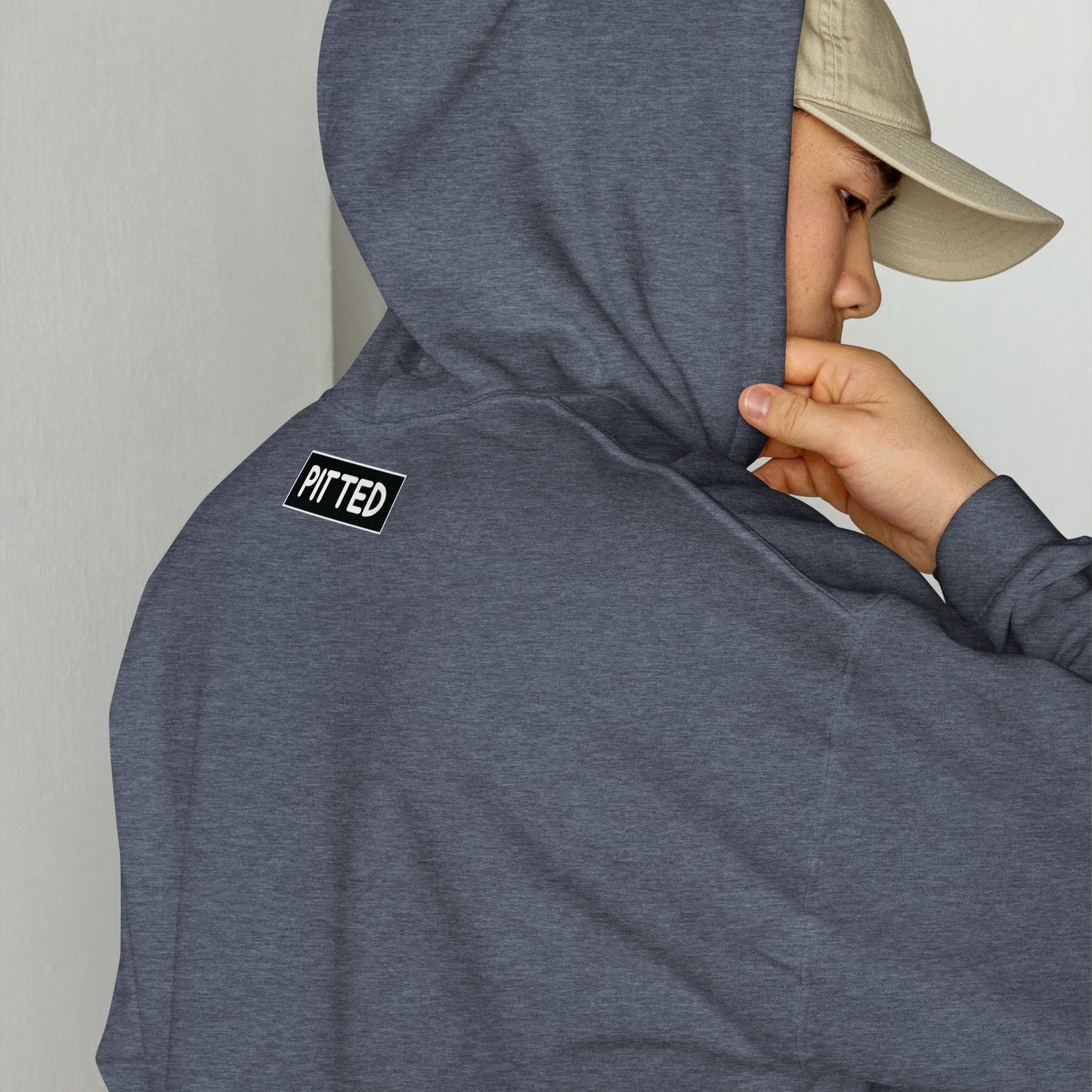 PITTED: Burning Red Sunset Hoodie – Bold Comfort for Every Day
